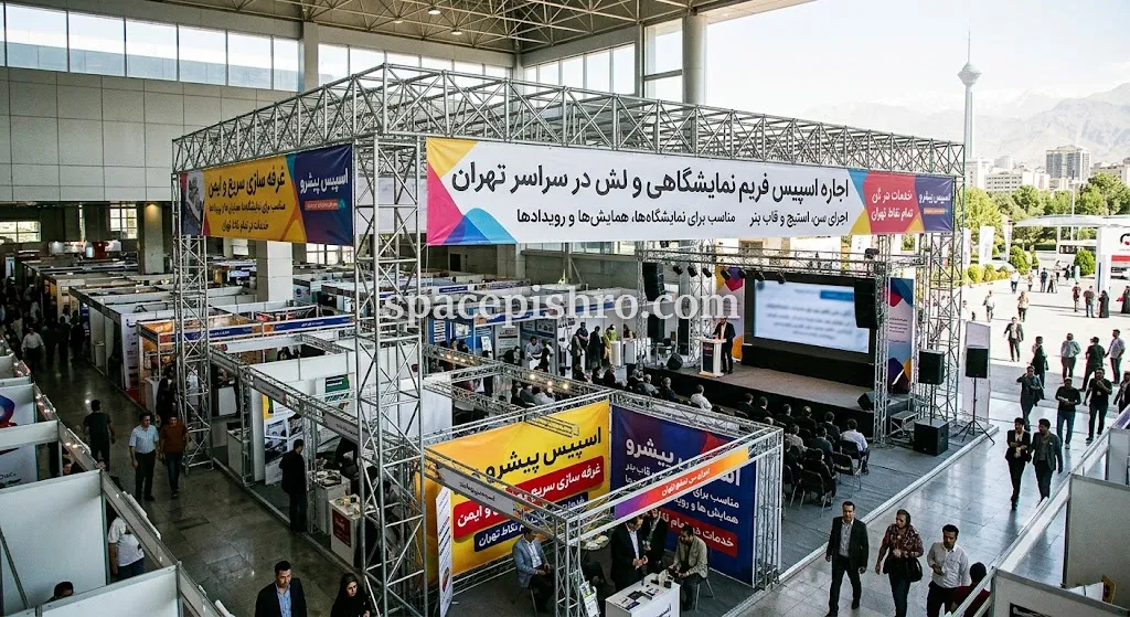 اجاره اسپیس فریم نمایشگاهی و همایش در سراسر تهران